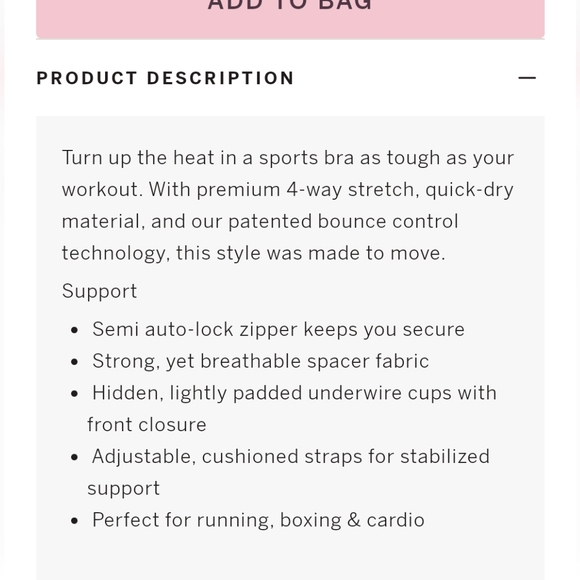 Victoria's Secret Sports Bra - Picture 6 of 7